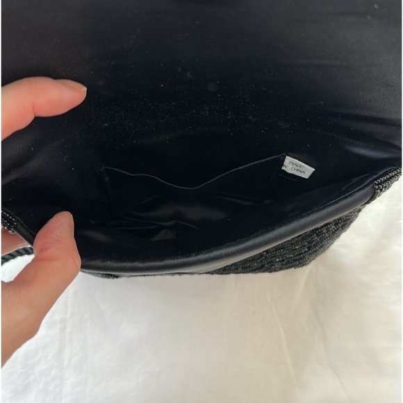 Vintage beaded mini bag, OS, black, red, bronze, gold, multi - Picture 4 of 11